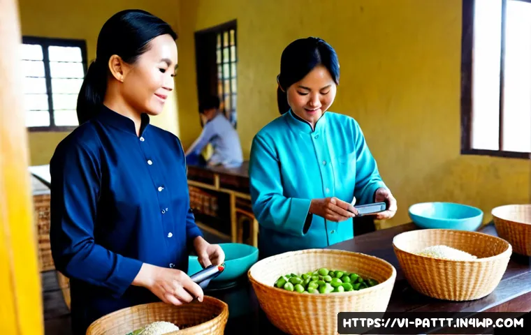 Home 17 대안경제 모델의 여성 경제 참여 증진 전략 - Photorealistic documentary-style scene in a Vietnamese community workshop, confident women entrepren...